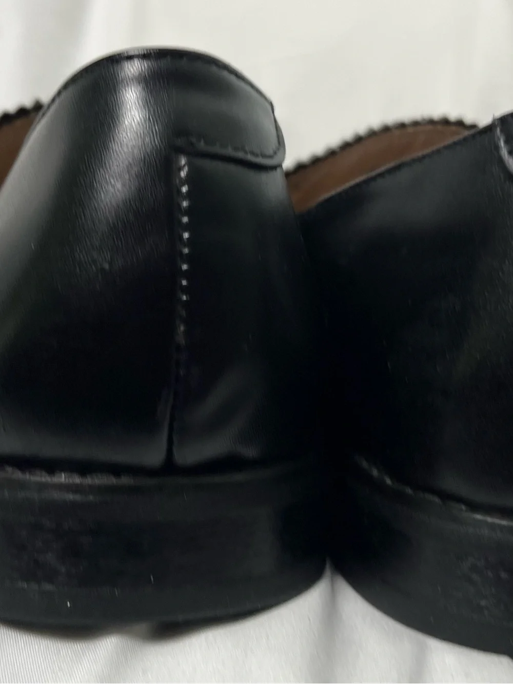 Fratelli Select Men's Black Cap-toe Leather Slip-On Dress Shoes Size 13M